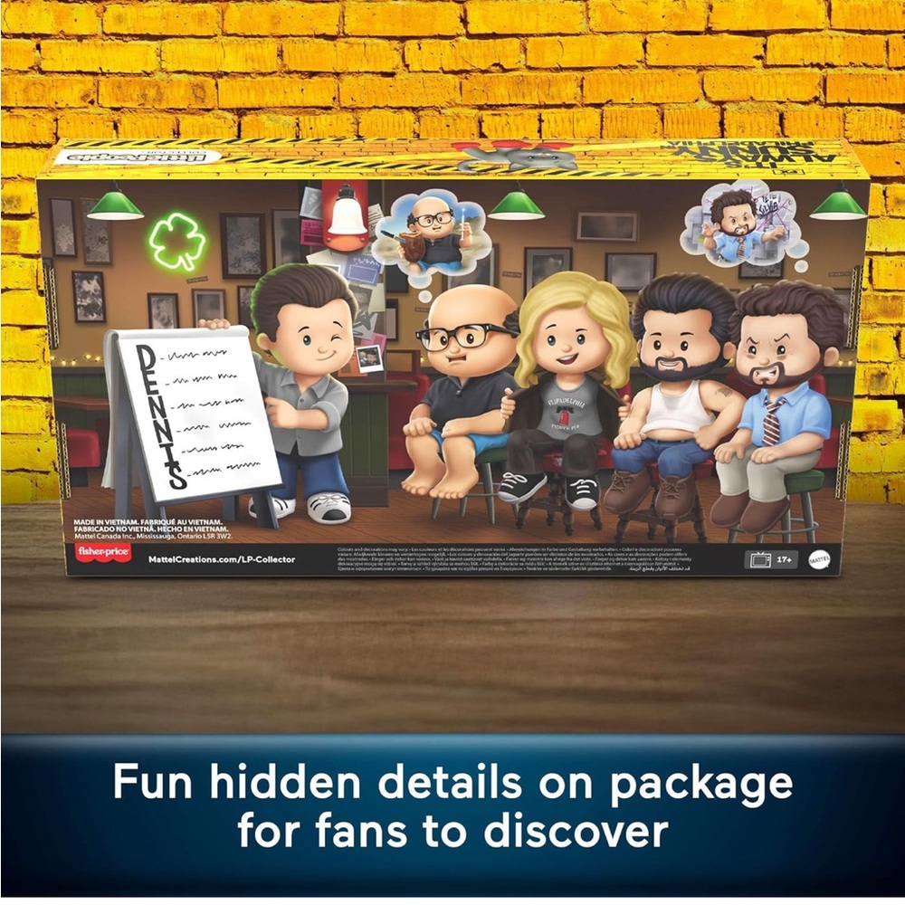 💛🖤 It’s Always Sunny in Philadelphia Little People Collector Set - New 🖤💛 - Picture 10 of 12